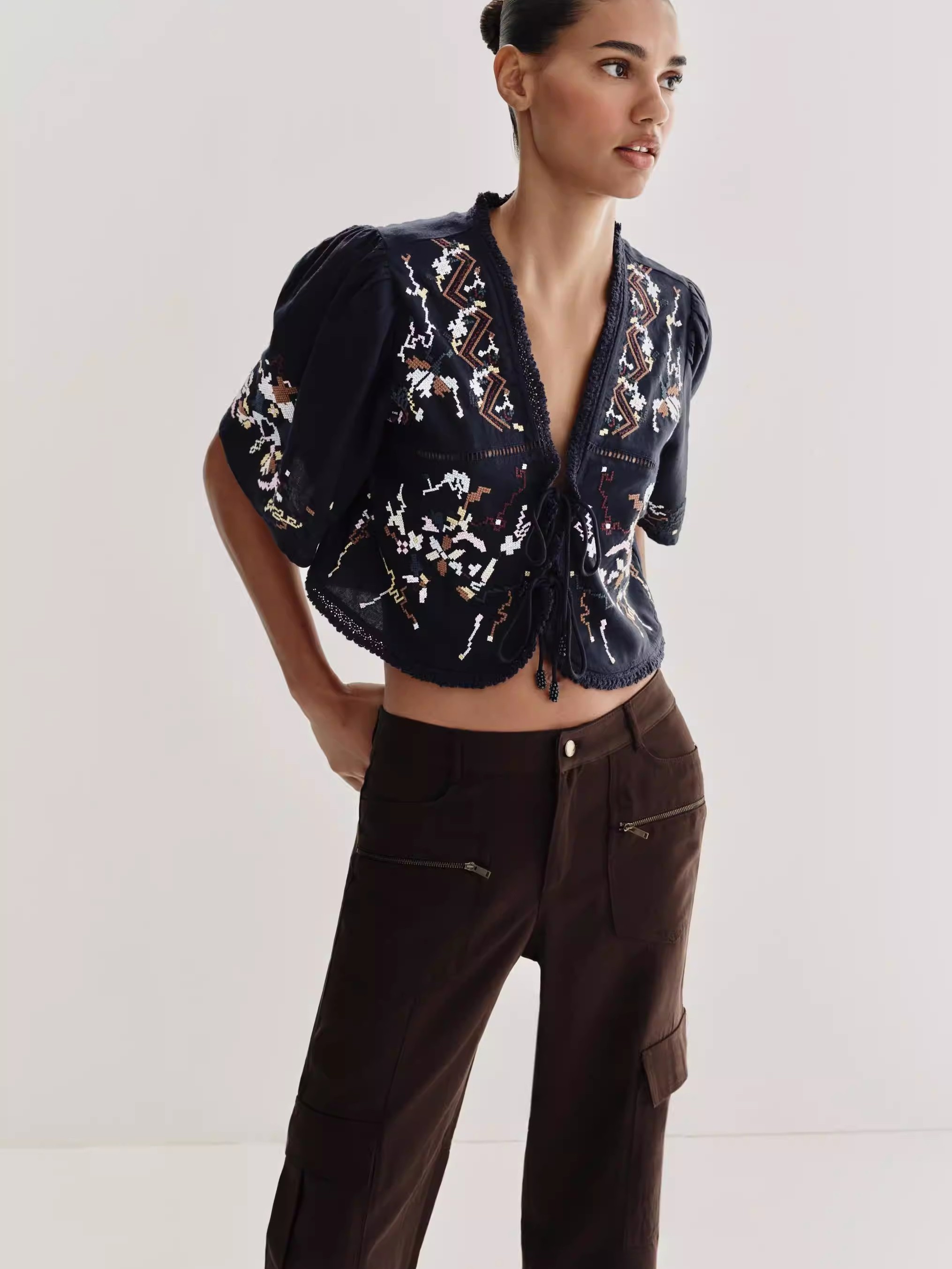 Ethnic Fashion Design - New Summer Women's Loose Short Sleeve